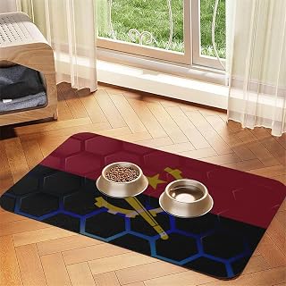 Flag of Angola Pet Feeding Mat No Stains Waterproof Water Bowl Mat Dog cat Food mats for Messy Drinker Pet Supplies Mat