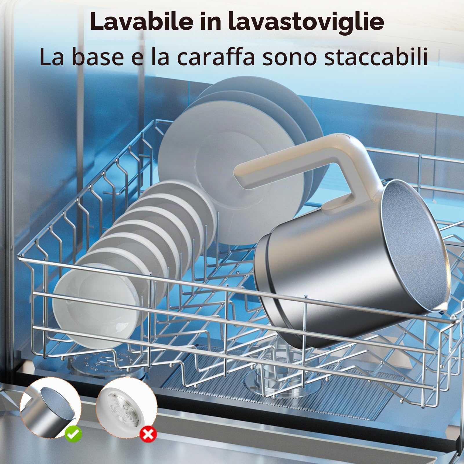 HS010-S-Morpilot Milk Frother White