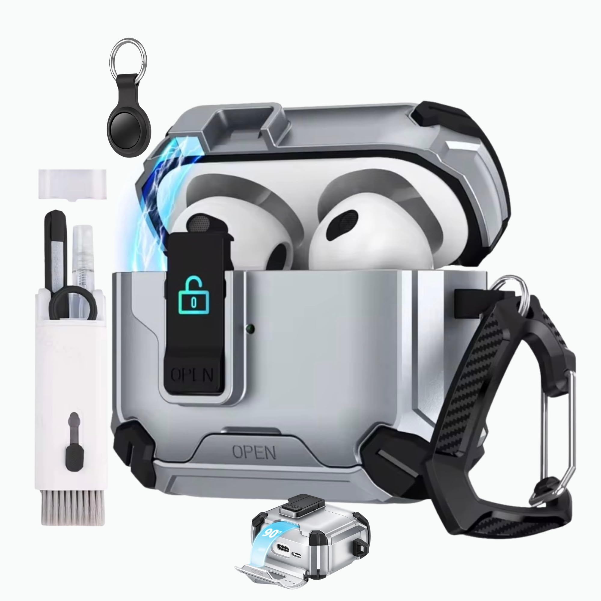 Amazon.com: Ja'Kdrs AirPod Protective Case Bundle with Tracking