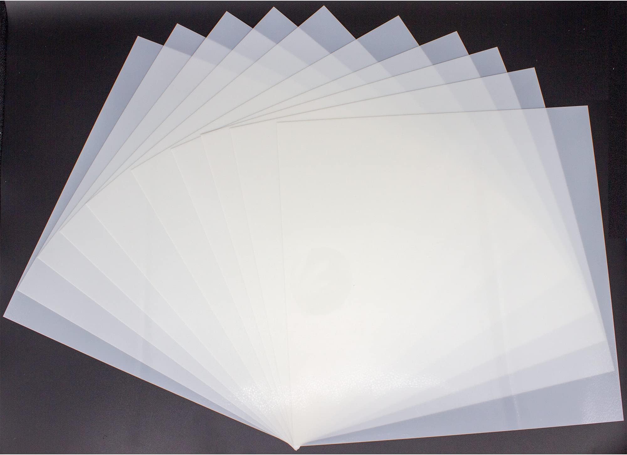 10PCS 10mil Blank Mylar Stencil Sheets,12X12 inch Milky Translucent PET Blank Stencils Sheets,Template Material for Laser Cutting Machines , Food-Safe Craft Plastic