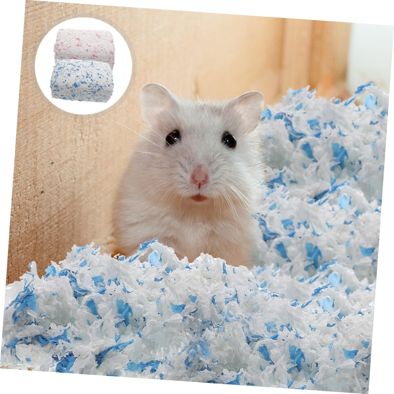 ORFOFE Hobelspäne Einstreu 25kg Papierstreu für Kaninchen und Chinchillas 2 Beutel Weich Sicher Warm für Kleintierkäfige