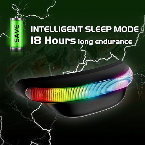 Miniatura 5 de H2 Luz para Casco de Motocicleta - Luz LED Recargable de FrenoFuncionamiento para Seguridad, 18 Horas de Duración, Instalación Fácil, Visibilidad