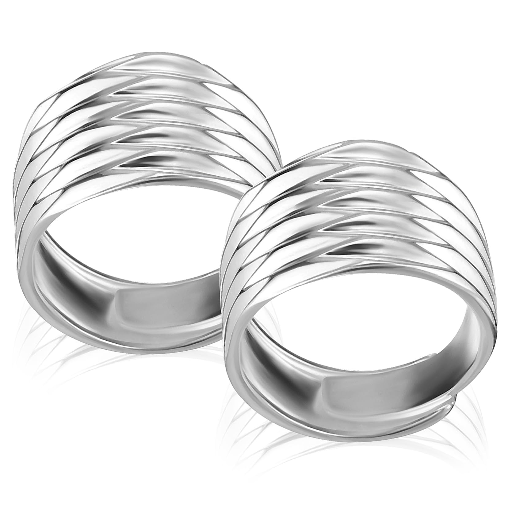 Healvian 5 Series Anillo Mujer Ajustador Para Anillos Para Mujer Plata De Decoración De Dedo Para Chicas Adolescentes Lindos s Cobre 2 Piezas X 5