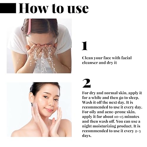 Miniatura 6 de KACEEY Paquete de 20 mascarillas faciales coreanas de colágeno para el cuidado de la piel, máscara facial para dormir sin lavado, esencial,