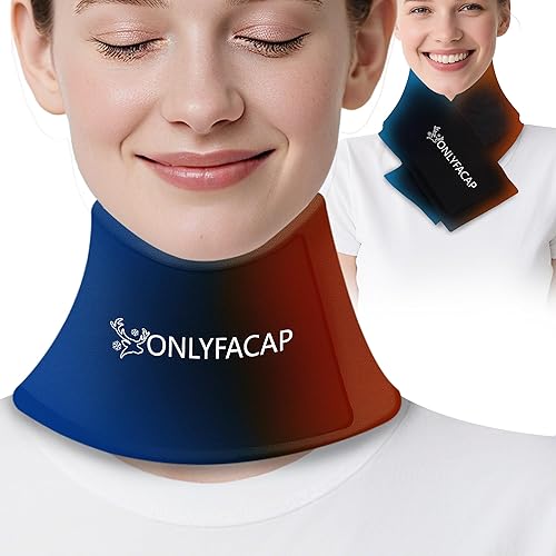 Gel flexible de envoltura de hielo para el cuello, proporciona 20 minutos de terapia continua de compresión de calor y frío, bolsas de hielo para