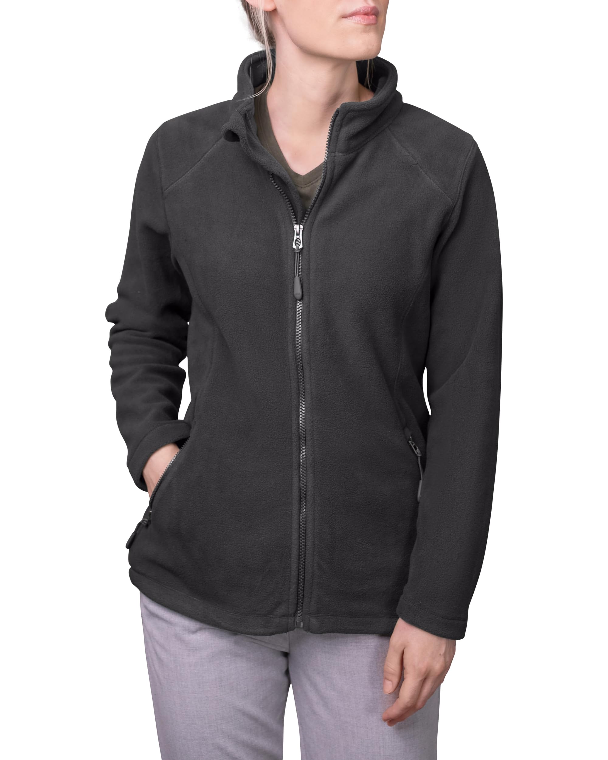 HRM Damen Full-Zip Fleece Jacket I Premium Fleecejacke Damen aus Micro-Polarfleece I Funktionsjacke für Damen I Workwear I Hochwertige & nachhaltige Damen-Bekleidung