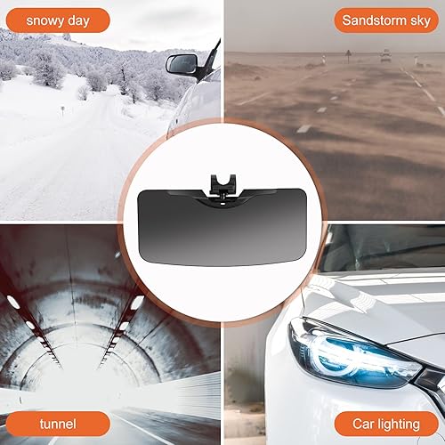 Miniatura 2 de Extensor de visera solar, lente de PC HD resistente al desgaste, antipolarizadoantirreflejo, extensor de visera ajustable para automóvil, gafas de