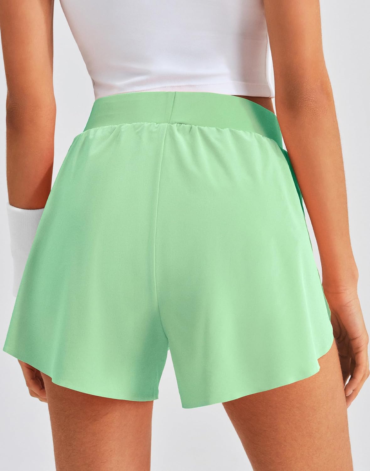 K-Swiss 2 in 1 Women's Running Shorts - Athletic Shorts with Liner Pockets for Gym Workout Yoga - Image 3