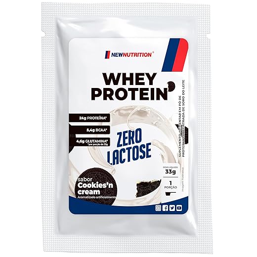 Sachê Whey Protein Zero Lactose 30g Baunilha NewNutrition