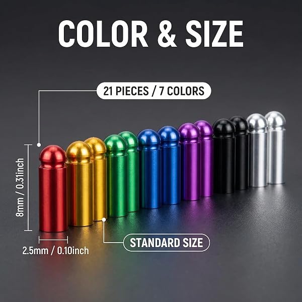 Sariputa Lot de 21 protections de fléchettes en aluminium - Protection légère - Fixé à 90 ° - Multicolore - 2