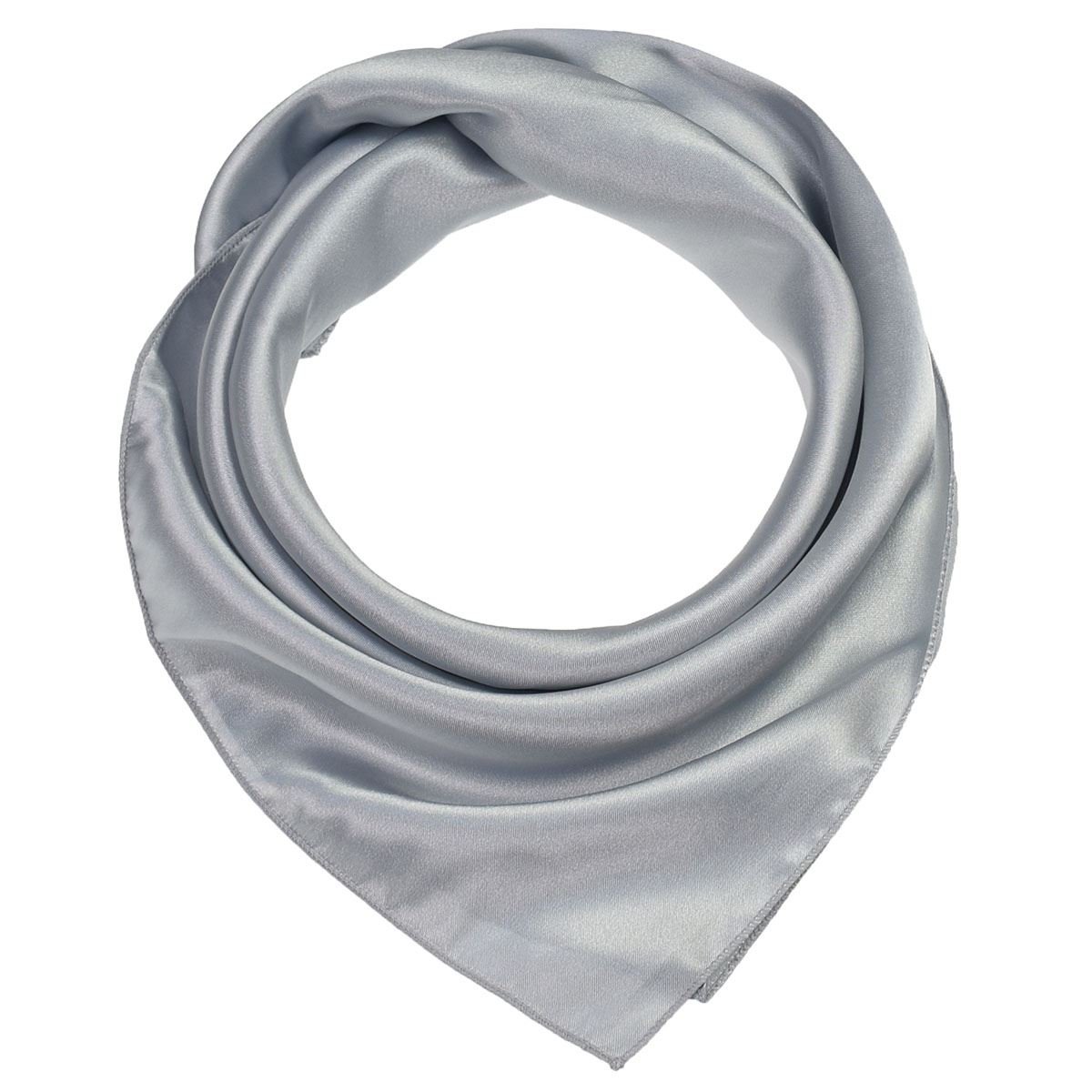 Basic Sense Small Plain Satin Square Scarf For Wedding Party