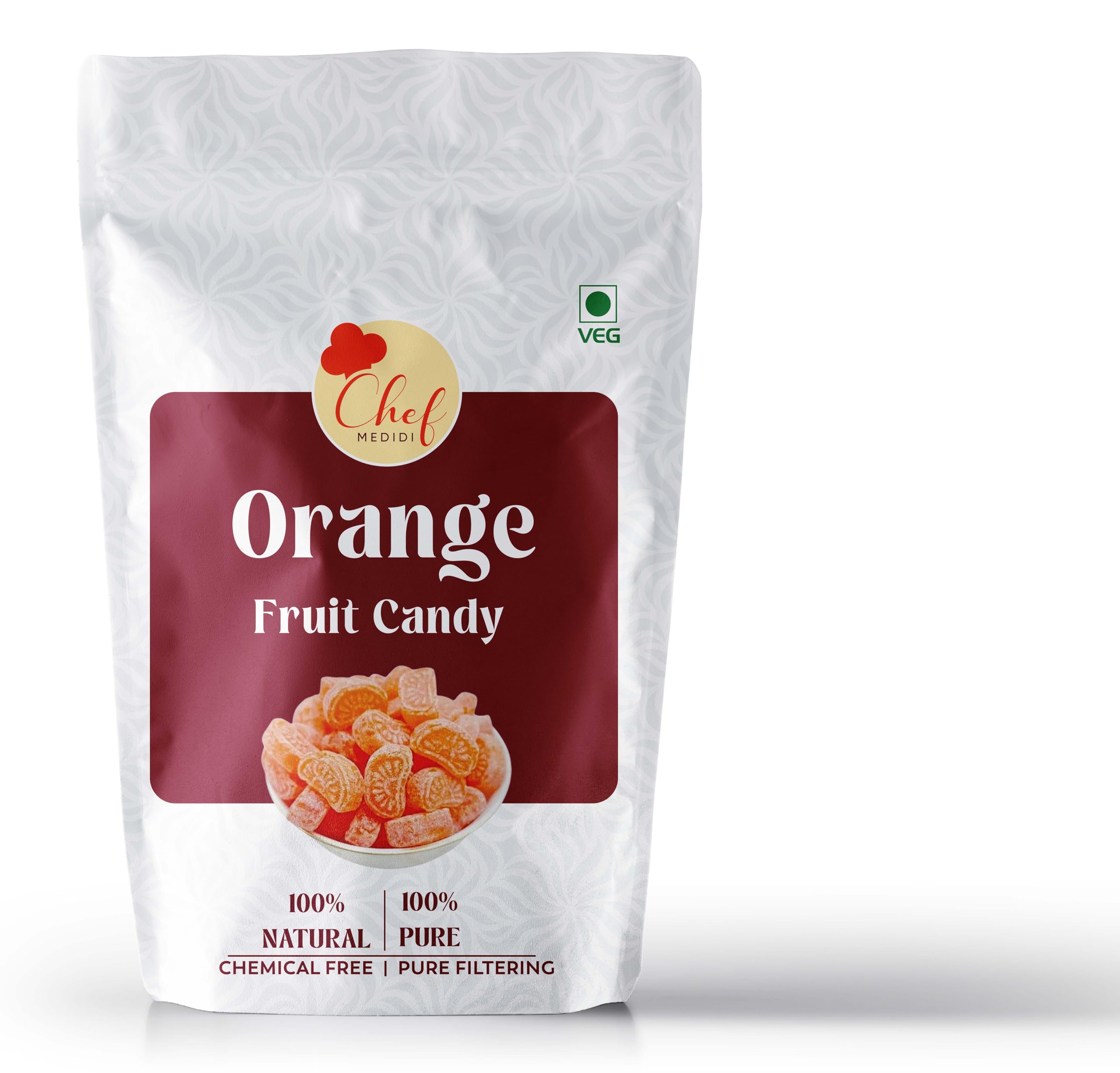 Chef Medidi - Natural Orange Flavored Candy | Tangy Citrus Sweets