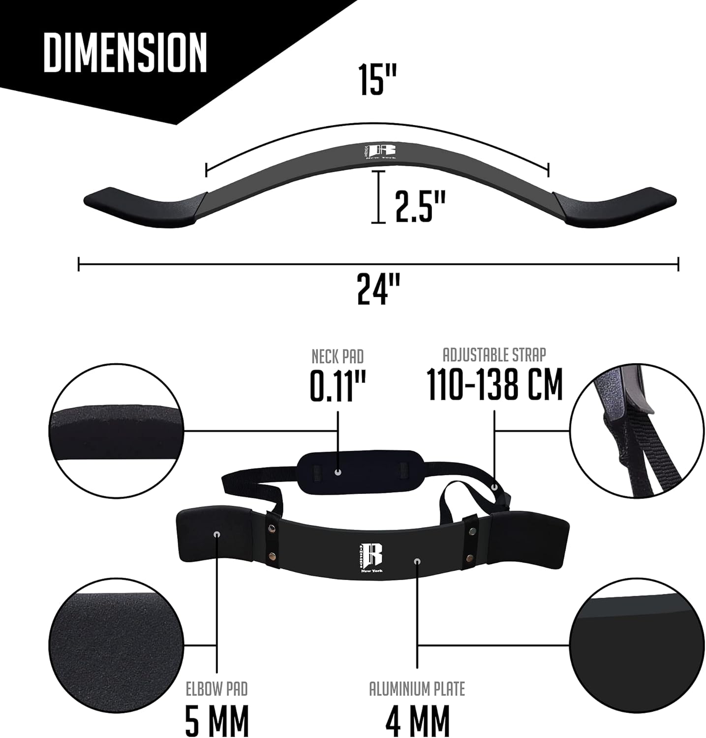 RIMSports Arm Blaster for Biceps & Triceps Heavy Duty Bicep Curl