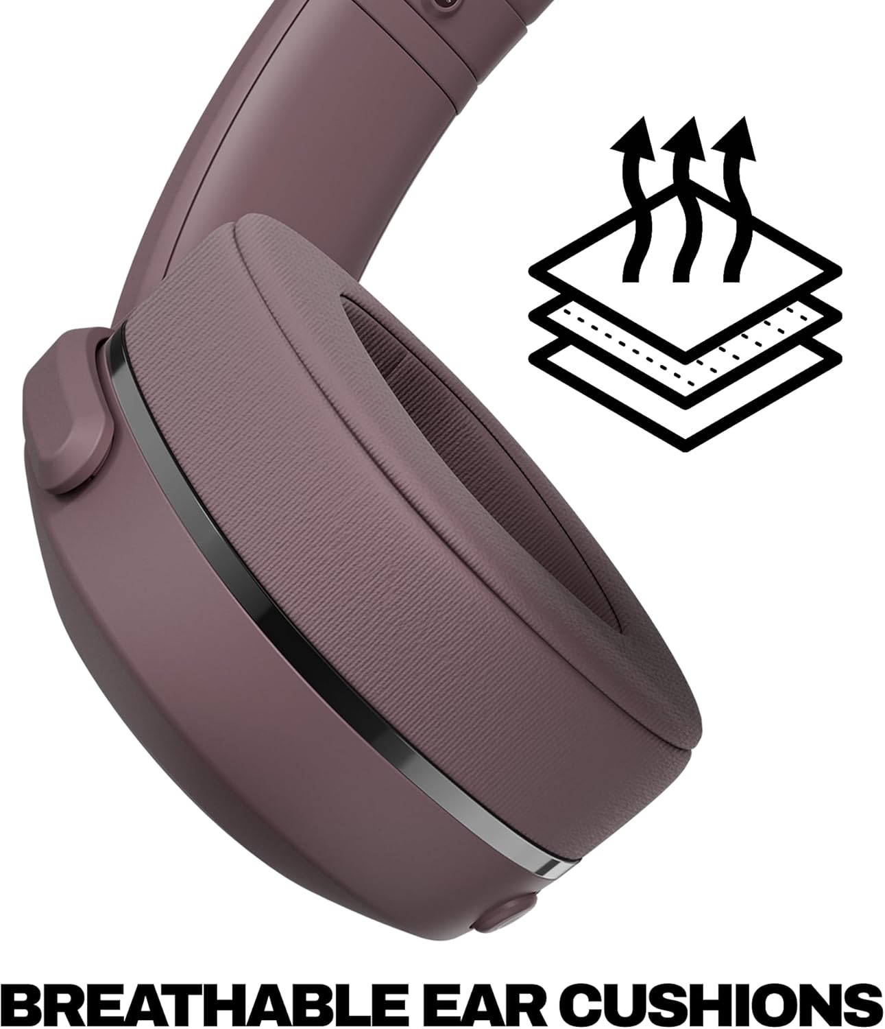 Skullcandy Crusher 540 Active Wireless Bluetooth Headphones with Multi-Sensory Bass, Noise Isolating Over-Ear Fit, Sweat and Water Resistant, 40 Hours Battery, Microphone for iPhone Android - Smoke