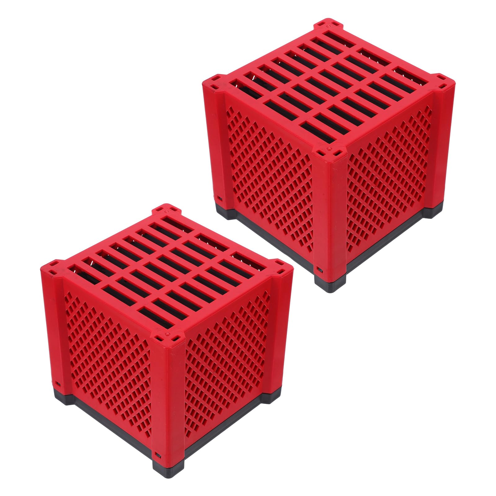 Kit de Média Filtrant Aquarium 2 Cubes Filtre à Charbon Actif, Boîte de Rangement pour Masses Filtrantes, Média Filtrant Réutilisable pour Filtration et Purification d'eau