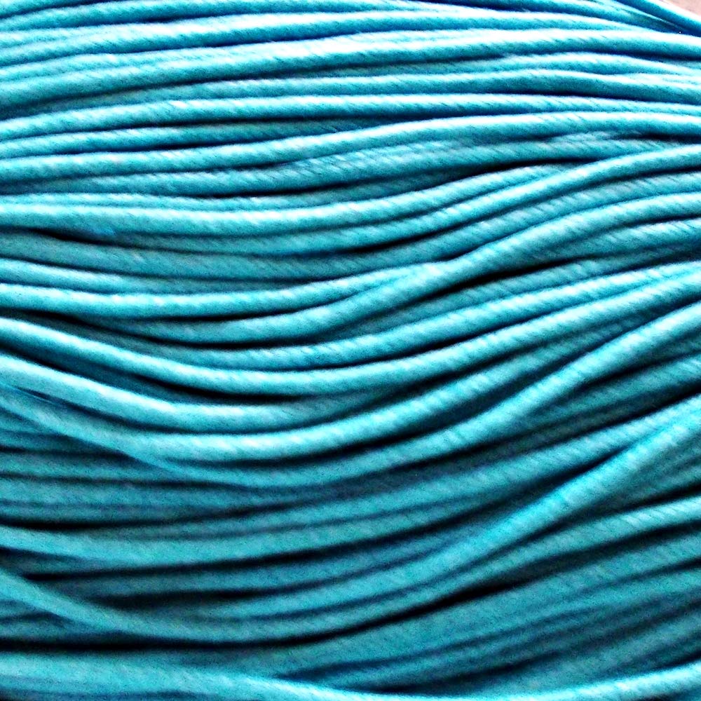 Mart-Mon Multicolor 2Mm Waxed Cotton Cord 6 Meters (Teal)