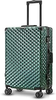 Bagagem de viagem 24 polegadas 28|"Mala de viagem estilo simples sobre rodas Cabine Bagagem Rolante Bagagem Cabine Bagagem Rolante 20" Mala de cabine (Cor: Verde escuro, Tamanho: 20 polegadas)