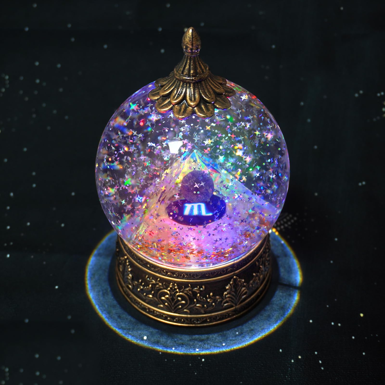 GlexpFesti Scorpio Crystal Pyramid Globe