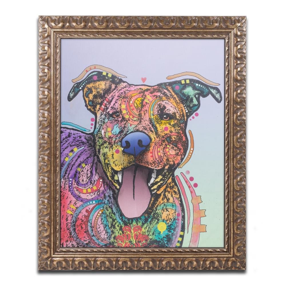 Zoey by Dean Russo, Gold Ornate Frame 11x14-Inch