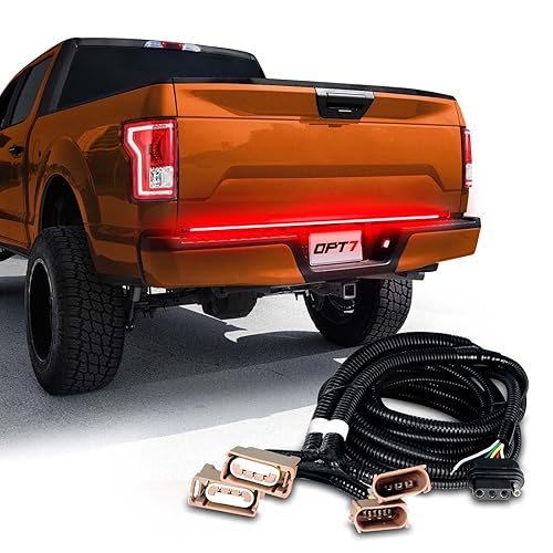 OPT7 Arnés de barra de luz para portón trasero Easy Connect para F150 2015-2018 sin monitores de punto ciego, se adapta a 15-18 F-150 XL, XLT,
