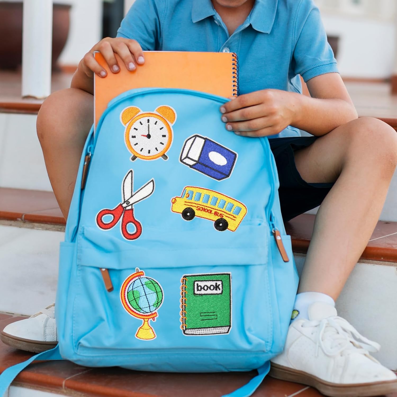 16PCS Back to School Iron on Patches Set, Classroom Supplies Embroidered Repair Patches for Clothes, Custom Applique for Hats, Jeans, Jackets, Bags, Backpacks, Shoes(16PCS Back to School) image 2