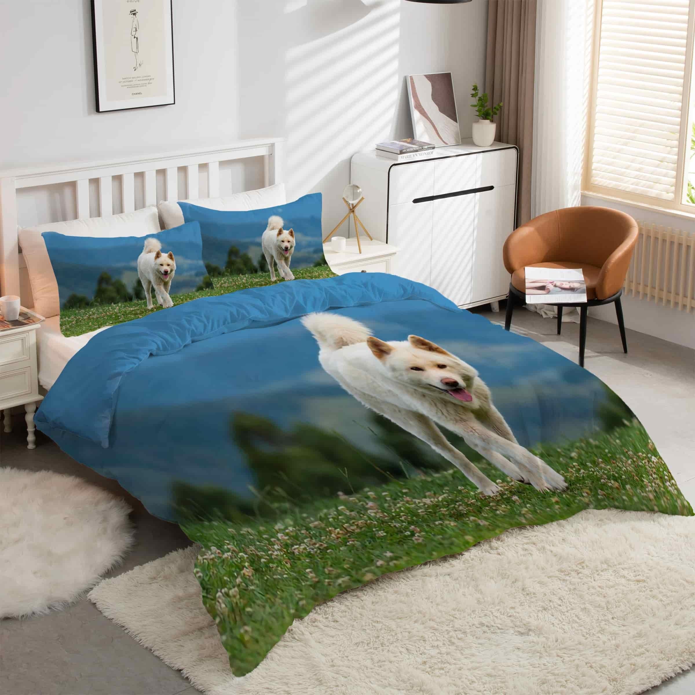 Housse de couette 240 x 260 fermeture éclair pour changer de lit facilement sans effort