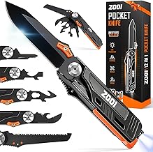 ZOOI Father's Day Gift for Dad, Gifts for Men, 12 in 1 Multitool Pocket Knife, Father's Day Gift for Dad, Men's Gifts, Multifunctional Tool, Camping Accessories, Folding Knife