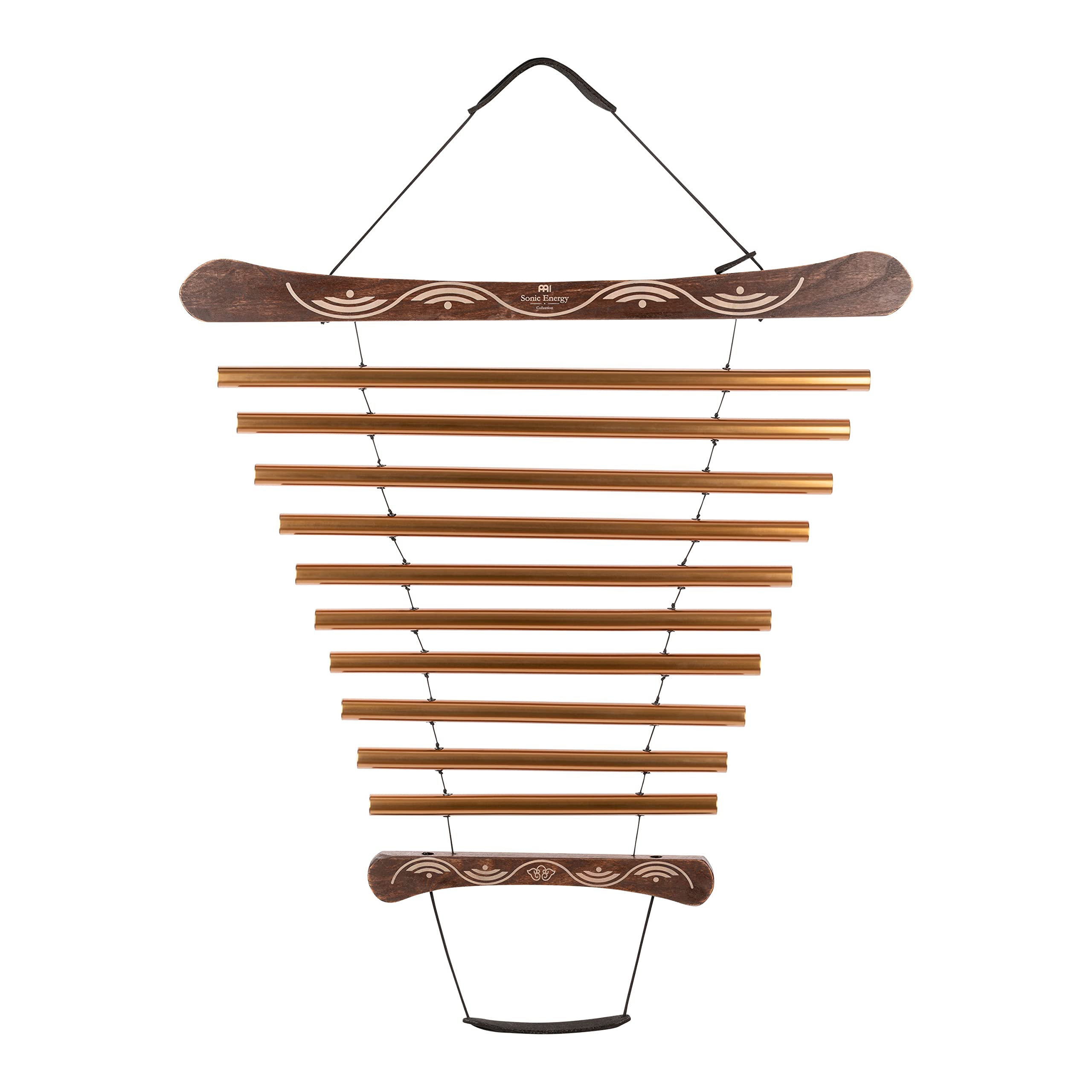 Sonic Energy Meditation Flow Chime – 10 Töne Klangspiel, G Dur, 440 Hz – Für Meditation und Therapie – Inkl. Tasche und Schlägel (MFC10GMAB)