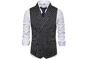 Mens Pinstripe Vest: Sophisticated Style, Unparalleled Fit