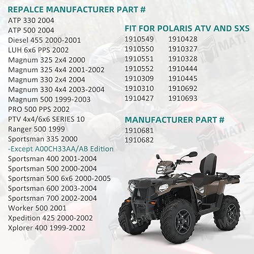 Miniatura 2 de Pinza de freno delantera izquierda y derecha para Polaris ATV Sportsman 335 400 500 600 700 Sportsman 500 6X6 Magnum 330 500 Magnum 325 2X4 4X4