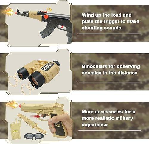 Miniatura 3 de Disfraz del ejército para niños, disfraz de soldado militar para niños, disfraces de Halloween, juego de rol