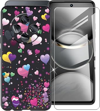 Phone Case for Tecno Spark 30 6.78", [1 x Tempered Glass Protective Film], Black Soft TPU Shell Ultra-Thin [Anti-Scratch] [Shockproof] Case for Tecno Spark 30 - YQ29