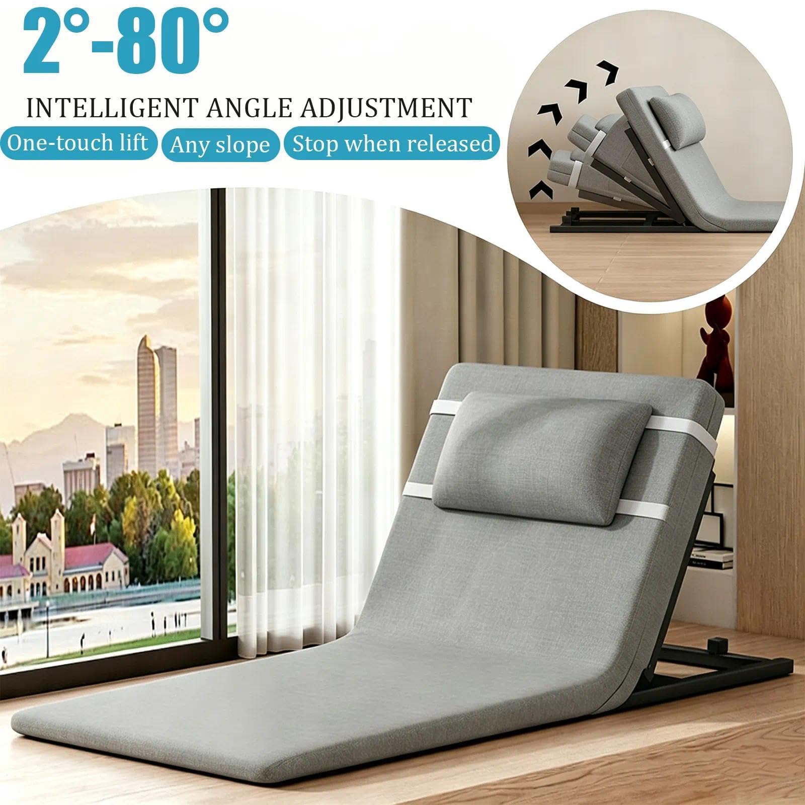 Ayuda De Espalda Ajustable Para Personas Mayores Y Discapacitadas(Crema) | Soporte para el cuello la cabeza y la zona lumbar