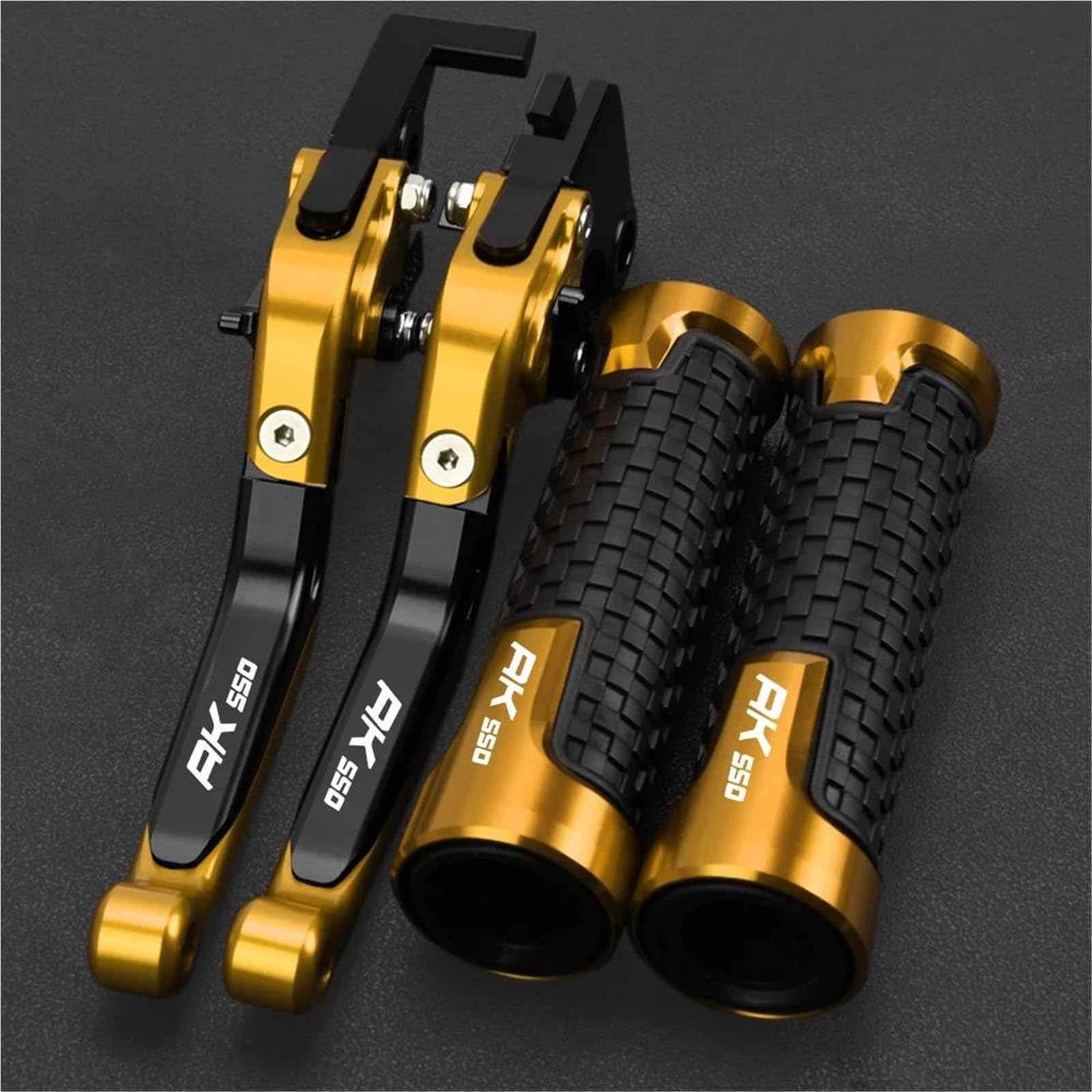 Tgvselpj Yellow Motorcycle Part Motorcycle Extendable Adjustable Clutch Brake Levers Controller Lever Handle For Kymco Ak550 Ak 550 2017-2024(Yellow)