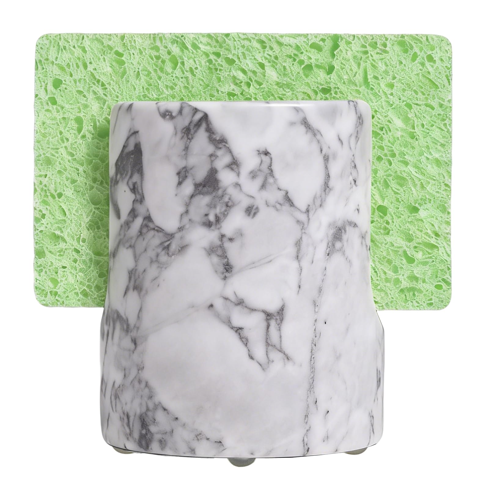 Cloudy Gray Marble Sponge Holder -1