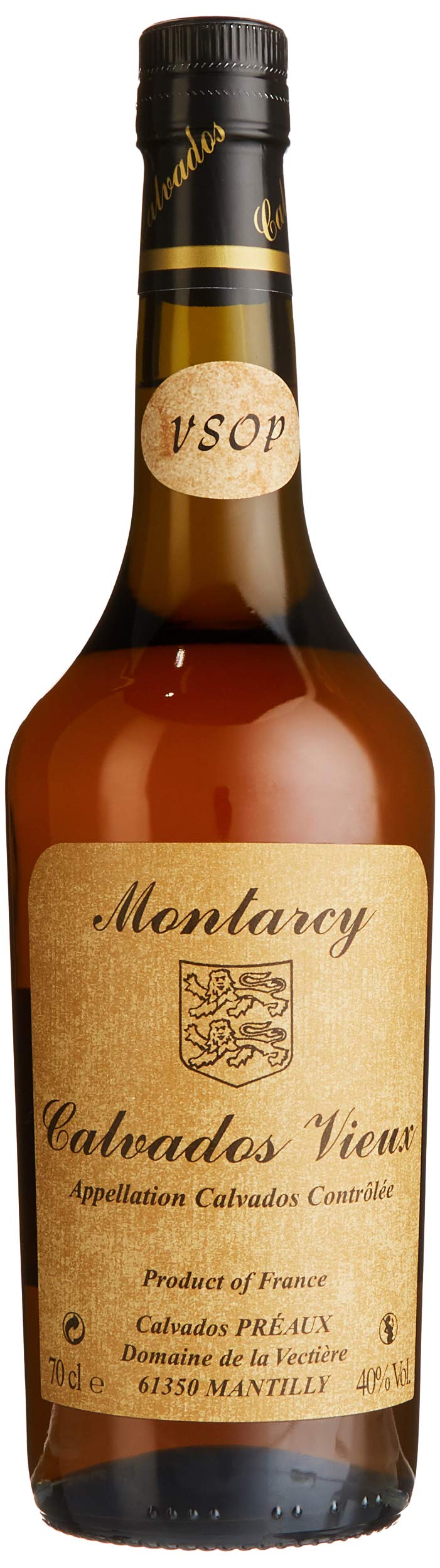 MONTARCY Calvados Vieux AOC VSOP 40% vol., 0,7