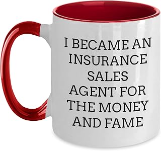 Spring Pet Products Insurance Sales Agent Gifts for Christmas - Funny Quote Two Tone Coffee Mug, Gifts from Friends to Insurance Sales Agent, Funny Humor