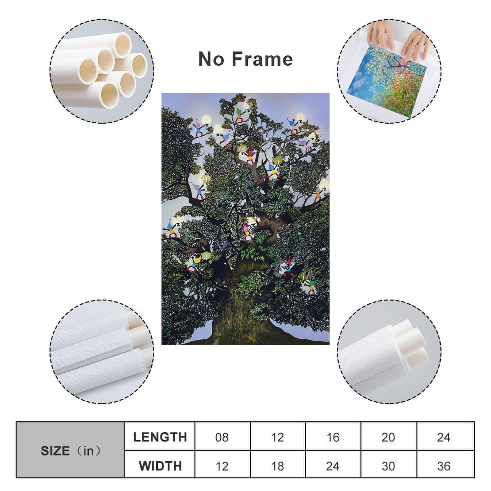 Amazon.co.jp: 藤城清治 大クス癒しの祈り 絵画 ポスター 工芸品の装飾