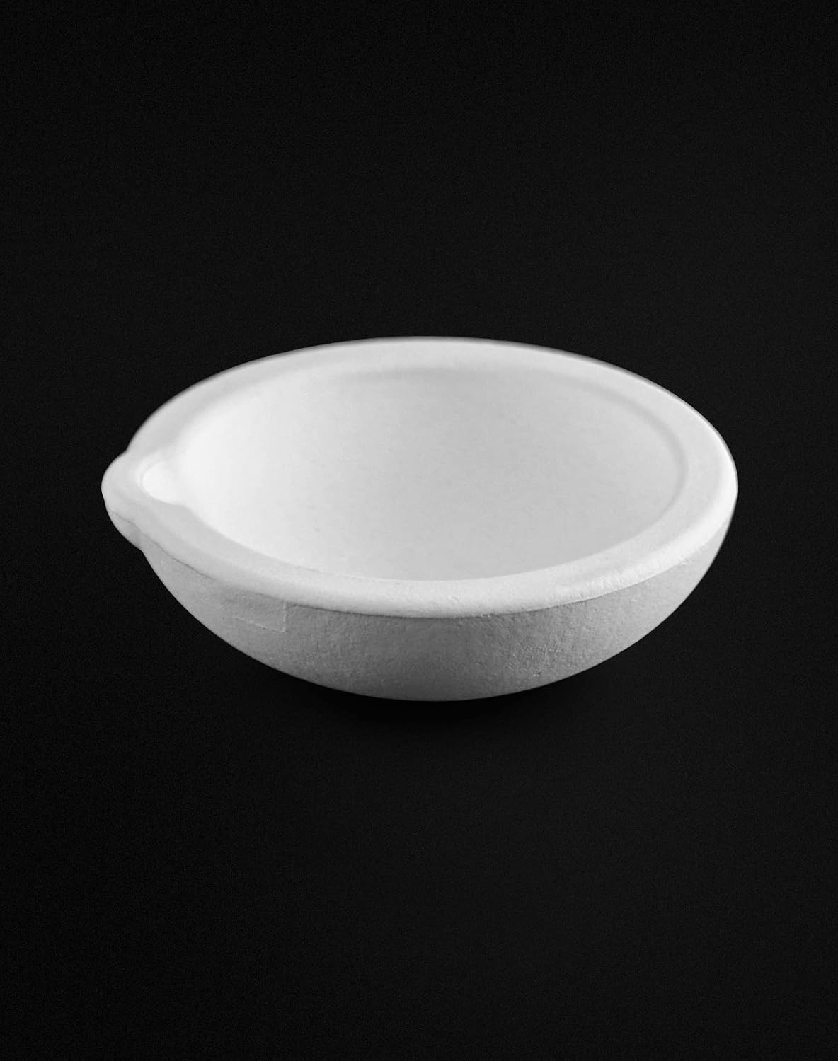 QWORK Ceramic Crucible Bowl, 4 Pcs Quartz Melting Dishes Pot for Melting Casting Refining Gold Silver Brass Alloy, 100g