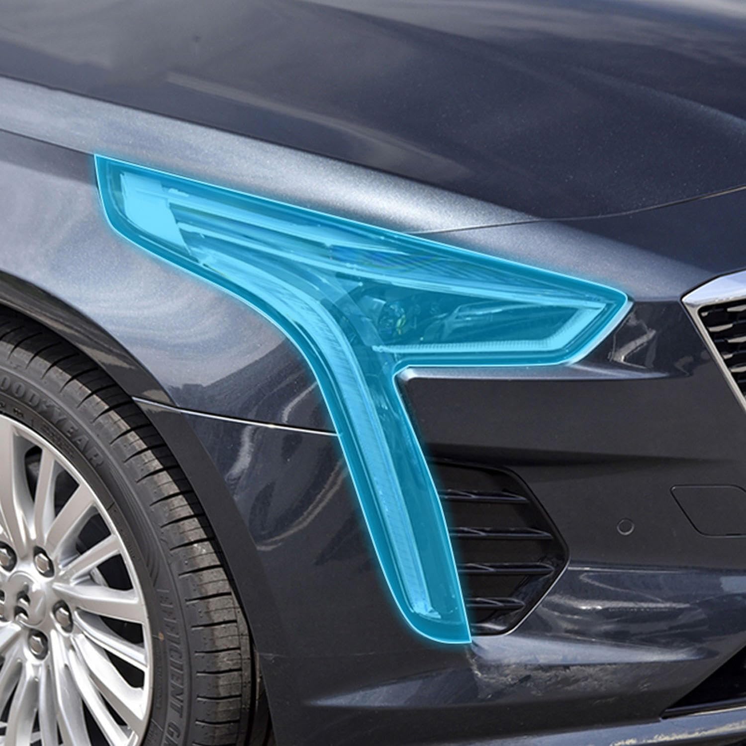 JCAKES Car Exterior Headlight Anti-Scratch TPU PPF Protective Film Anti-Scratch Repair Film Accessories refit，for Cadillac CT6 2019-2023