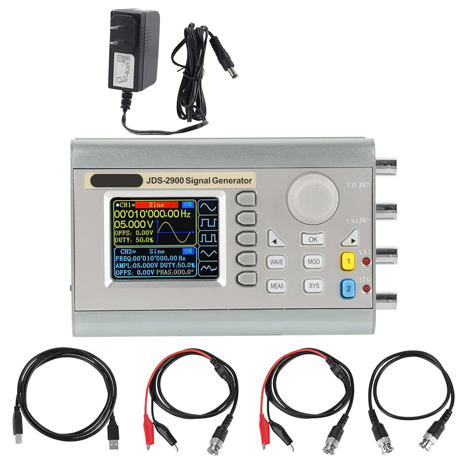 JDS2900 DDS Signal Generator Counter, Digital Control Sine Frequency DualChannel Function