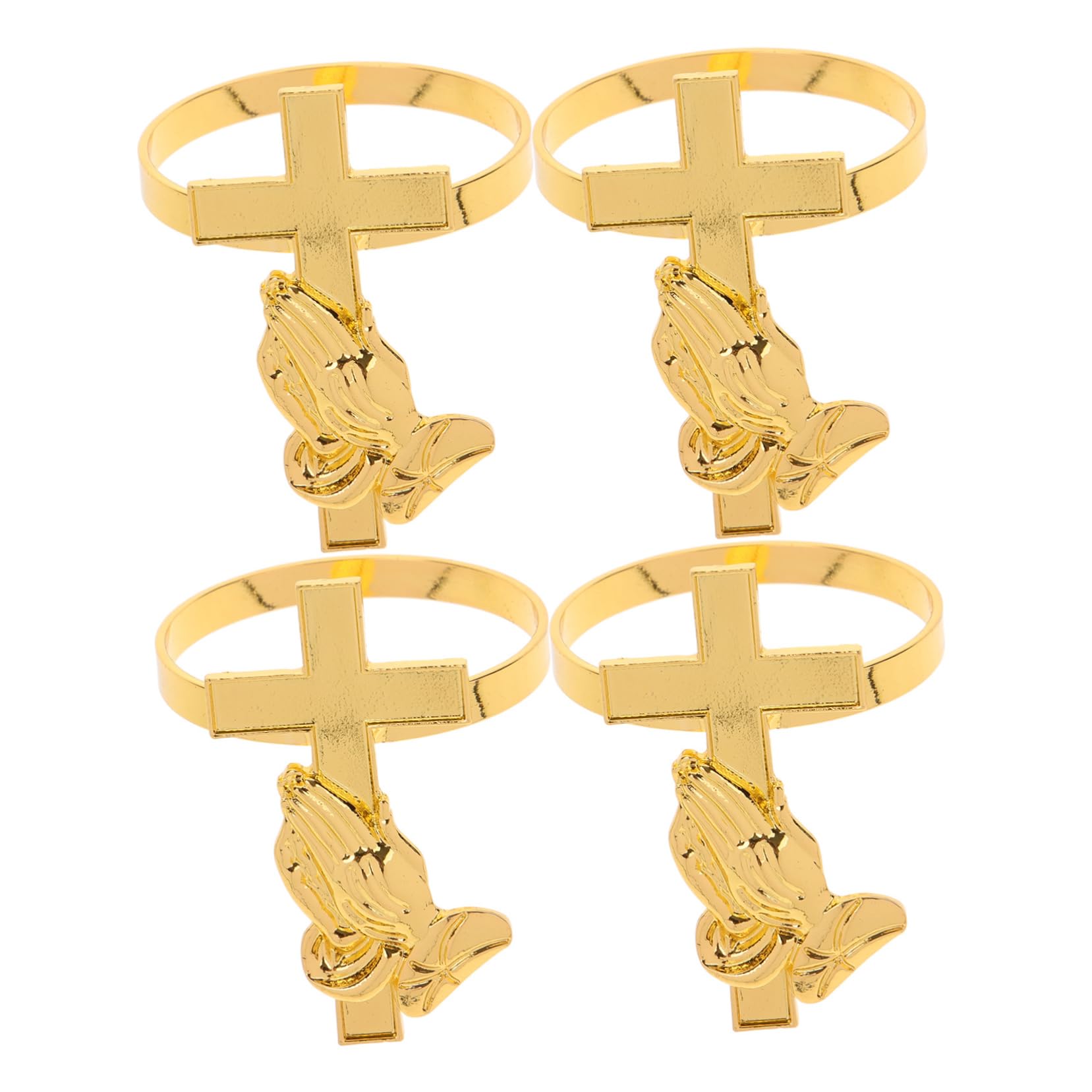 ABOOFAN 5 Set Portatovagliolo Da Comunione Rosa Elegante Tallone Caldo Portatovaglioli Anello Portatovagliolo Decorazioni Per La Tavola Decorazione Della Tavola Da Pranzo Golden 4 Pezzi*5