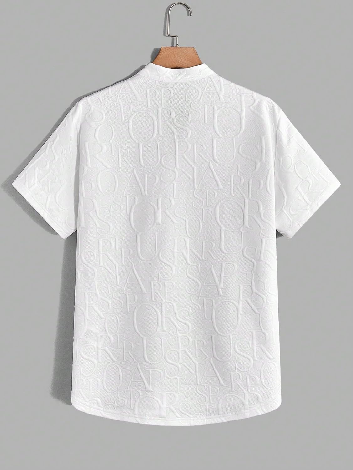 GORGLITTER Men's 2 Piece Outfits Textured Short Sleeve T Shirt and Pants Sets Old Money Clothes - Image 4