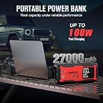 GOOLOO 6000A Jump Starter GT6000 Car Starter with 100W Bi-Directional Fast Charge, Powerful 12V Auto Battery Booster(All Gas & up to 12L Diesel Engine), Supersafe Portable Jump Box for Emergency Use