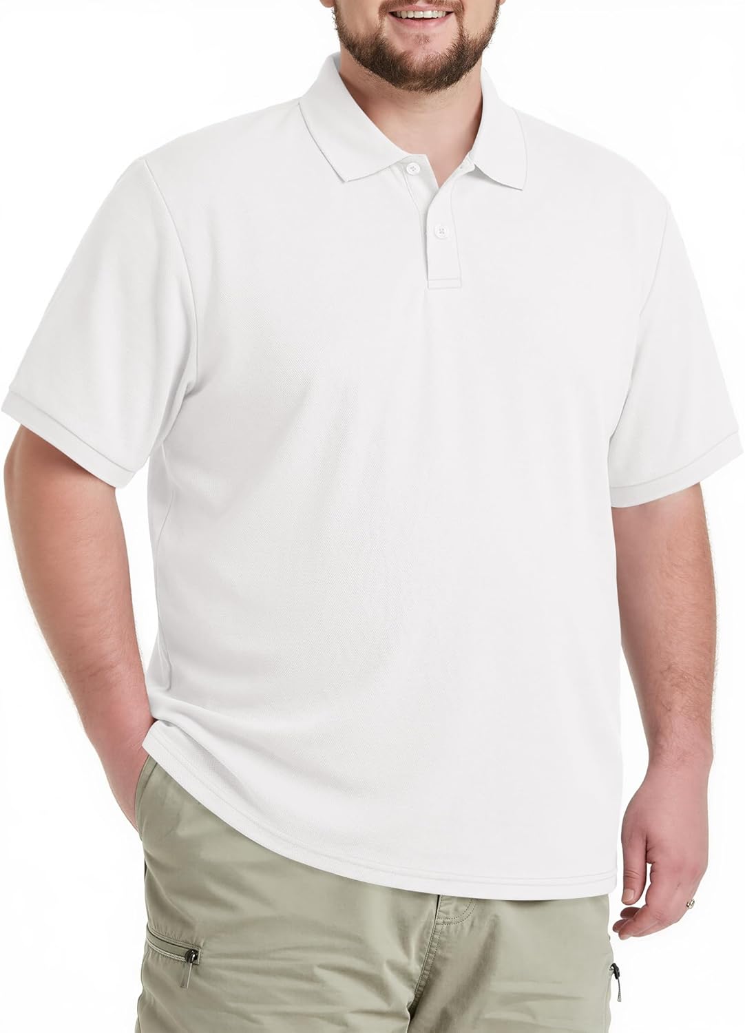 COOFANDY Men's Polo Shirts Short Sleeve Cotton Pique T Shirts Casual Summer Basic Tee Big and Tall