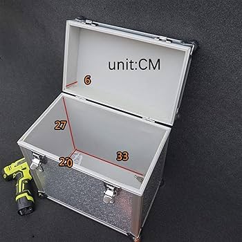 シルバーアルミニウムケース 鍵付き　レコードケース Amazon.co.jp: レトロ ミュージック アルミニウム 7インチ