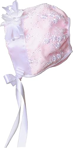 Miniatura 5 de Jada - Vestido de bautizo para ocasiones especiales de organza floral brillante, color blanco o rosa