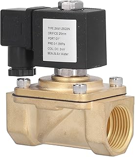Válvula solenoide, válvula de gás solenoide válvula solenoide elétrica para gás natural para água óleo para ar (DC 24V)