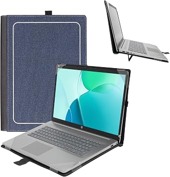 Honeymoon Case Cover for HP Envy X360 15-DS/DR & HP Envy X360 15-CP/15M-CP & 15-BP/15M-BP & 15-BQ/15M-BQ & 15-CN/15M-CN 15.6 Inch Laptop,Multi-Angle Stand with Heat-Vent Hard Shell Case,Blue