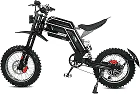 Bicicleta Elétrica Bike GT73 Off-road Profissional Hdj T3000, Bateria 52V 27AH 70Km/h, Até 80Km Autonomia, Ideal para aventuras em montanhas e passeios de adultos